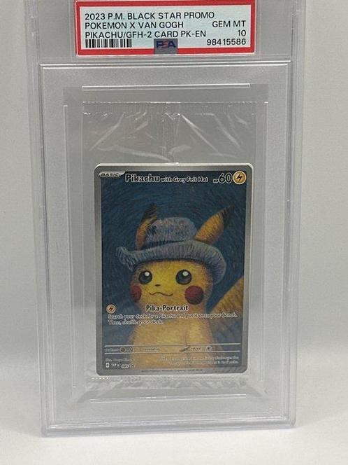 Pokémon - 1 Graded card - Pikachu, van gogh - PSA 10, Hobby en Vrije tijd, Verzamelkaartspellen | Pokémon
