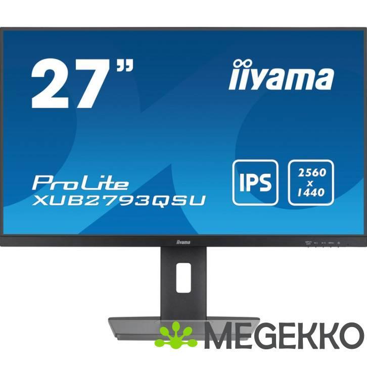 Iiyama ProLite XUB2793QSU-B7 27  Quad HD IPS Monitor, Computers en Software, Overige Computers en Software, Nieuw, Verzenden