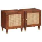 vidaXL Nachttafels 2 pcs 40 x 33,5 x 46 cm, Huis en Inrichting, Slaapkamer | Nachtkastjes, Verzenden, Nieuw