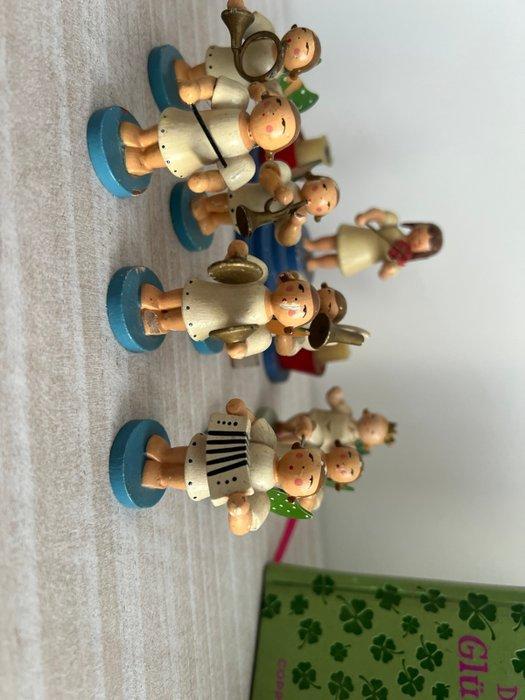 Kerstdecoratie (10) - Hout - Kleine figuren, Diversen, Kerst