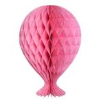 Honeycomb Ballon Lichtroze 37cm, Verzenden