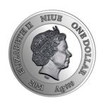 Niue. 1 Dollar 2021 My First Capital Proof Silver Coin