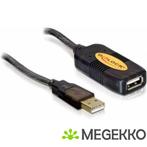 Delock 82446 Kabel USB 2.0 Verlengstuk, actief 10 m, Computers en Software, Verzenden, Nieuw
