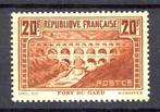 Frankrijk 1931 - Pont du Gard - Type II B - Postversheid -, Gestempeld