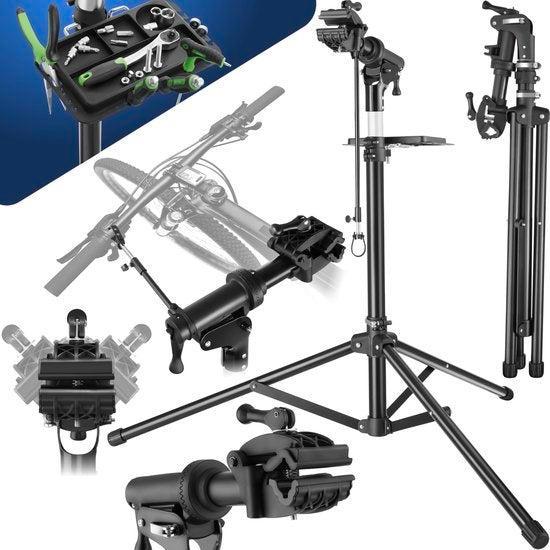 2dekans | tectake® - Fiets reparatiestandaard Tristan -, Fietsen en Brommers, Fietsaccessoires | Overige Fietsaccessoires, Ophalen of Verzenden