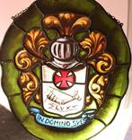 Glas-in-loodraam - Antiek - Late 19th century - H : 40 cm, Antiek en Kunst