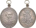Hochovale Weißmetallmedaille 1914 Nuernberg Stadt:, Postzegels en Munten, Penningen en Medailles, Verzenden