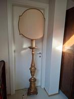 Staande lamp - Verguld hout - Gouden vloerlamp, Antiek en Kunst