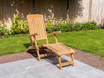 Teak ligstoel New Ocean Deckchair, Tuin en Terras, Verzenden, Nieuw, Teakhout, Inklapbaar