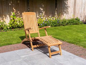 Teak ligstoel New Ocean Deckchair beschikbaar voor biedingen