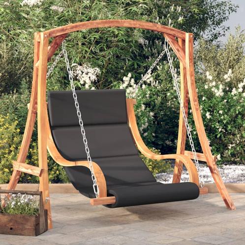 vidaXL Schommelstoel met kussen massief vurenhout met, Tuin en Terras, Overige Tuin en Terras, Nieuw, Verzenden
