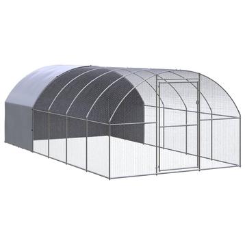 vidaXL Kippenren 3x6x2 m gegalvaniseerd staal disponible aux enchères