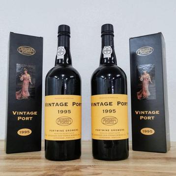 1995 Borges - Vintage Port -  Douro  - 2 Fles (0,75 liter), Verzamelen, Nieuw