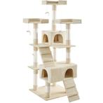 tectake Krabpaal Barney 170cm - beige, Dieren en Toebehoren, Katten-accessoires, Verzenden, Nieuw