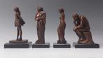 Sculpture, 4 Museum reproducties - 16 cm - Bronze, Antiek en Kunst