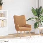 vidaXL Relaxzetel Beige Krullend Wolachtig Stof, Huis en Inrichting, Fauteuils, Verzenden, Nieuw