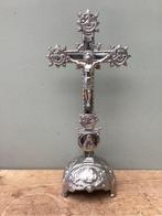 Kruis - Verzilverd - Early 20th century - kruisbeeld - 43 cm, Antiek en Kunst
