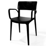 Stoel | WING | Zwart | Kunststof | Outdoor | Stapelbaar |, Zakelijke goederen, Verzenden, Nieuw in verpakking
