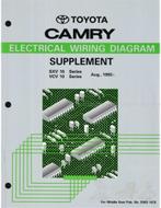 1992 TOYOTA CAMRY ELECTRISCHE SCHEMA (SUPPLEMENT)