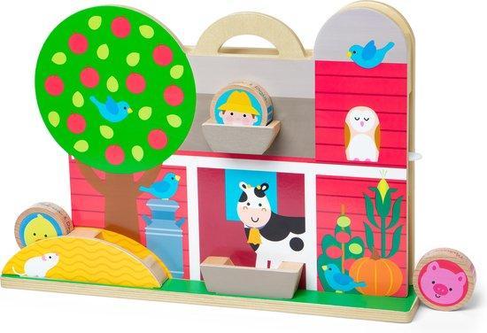 Melissa & Doug GO Tots Houten boerenerf tuimelpret (met 4..., Enfants & Bébés, Jouets | Autre, Envoi