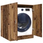 vidaXL Wasmachinekast 70,5x71,5x91,5 cm oud houtkleurig, Verzenden, Nieuw