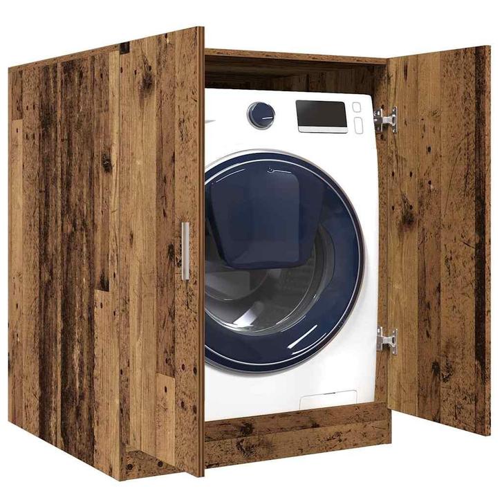 vidaXL Wasmachinekast 70,5x71,5x91,5 cm oud houtkleurig, Elektronische apparatuur, Wasmachines, Nieuw, Verzenden