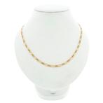 Gouden fantasie schakel ketting | 47,5 cm (schakelketting), Handtassen en Accessoires, Kettingen, Ophalen of Verzenden, Gebruikt