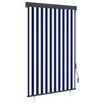 vidaXL Rolgordijn voor buiten 120x250 cm blauw en wit, Huis en Inrichting, Stoffering | Gordijnen en Lamellen, Verzenden, Nieuw