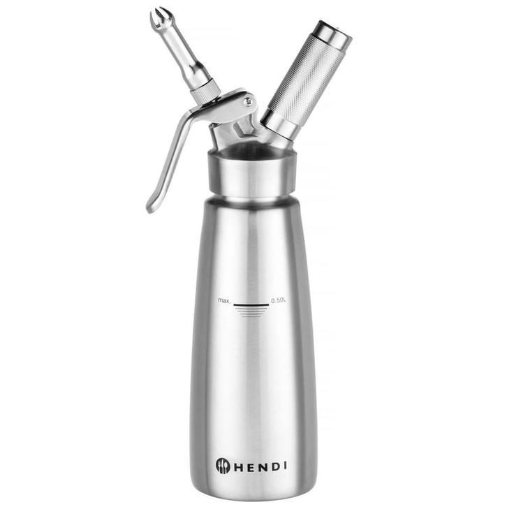 Slagroomapparaat | ProfiLine | RVS | 0.5L | 3 Spuitmonden |, Zakelijke goederen, Horeca | Keukenapparatuur, Nieuw in verpakking