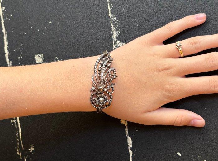 Armband - 14 karaat Roségoud, Zilver, Geel goud Diamant, Handtassen en Accessoires, Armbanden