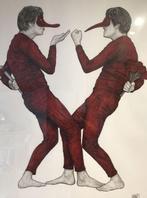 Levalet (1988) - Faux Semblants (original artwork), Antiek en Kunst, Kunst | Schilderijen | Modern