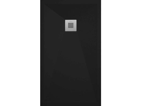 Veiling - Composiet douchebak 110X100 mat zwart, Doe-het-zelf en Bouw, Sanitair