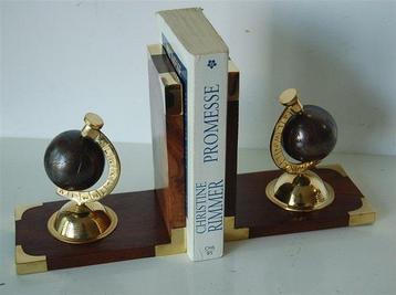 Serre-livres - Bois, Laiton