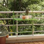 vidaXL Table de balcon Vert 60x40 cm Acier, Jardin & Terrasse, Ensembles de jardin, Neuf, Verzenden