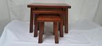 Set bijzettafels - eiken - Drie bijzettafeltjes, Antiek en Kunst