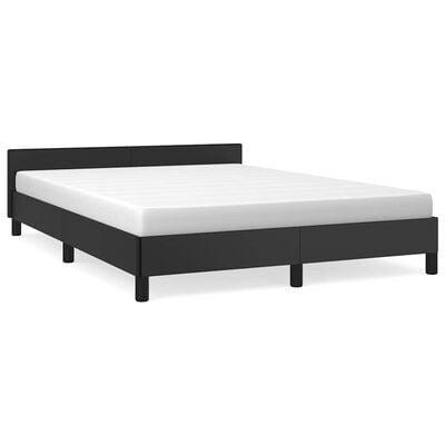 Bedframe 140x200 Zwart | Tweede Kansje!, Huis en Inrichting, Slaapkamer | Bedden, 140 cm, 200 cm, Zwart, Nieuw, Overige materialen