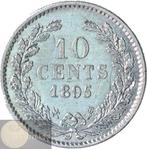 Pays-Bas. Wilhelmina. 10 cent 1895 met en zonder punt