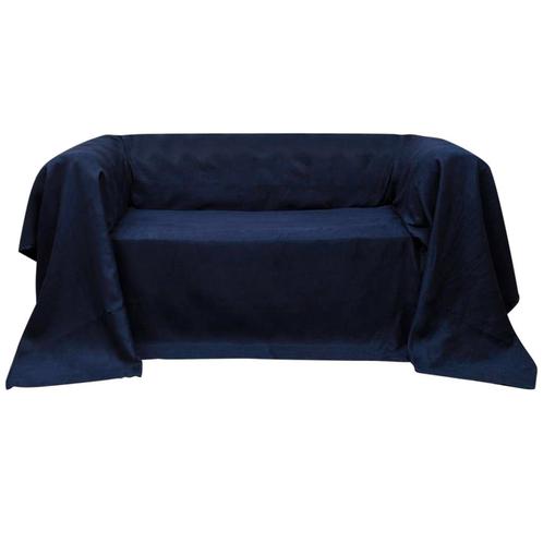 vidaXL Bankhoes microsuede marineblauw 270 x 350 cm, Tuin en Terras, Tuinmeubel-accessoires, Nieuw, Verzenden