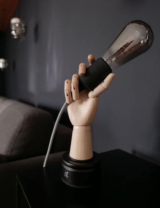 Caroline Schilling - Lamp - Staal, Hout, Glas, Textiel -, Antiek en Kunst, Kunst | Designobjecten