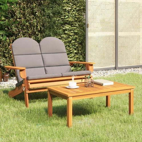 vidaXL 2-delige Loungeset Adirondack massief acaciahout, Tuin en Terras, Tuinsets en Loungesets, Nieuw, Verzenden