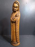 Beeld, Heilige Maria met kindje Jezus - 35 cm - Hout
