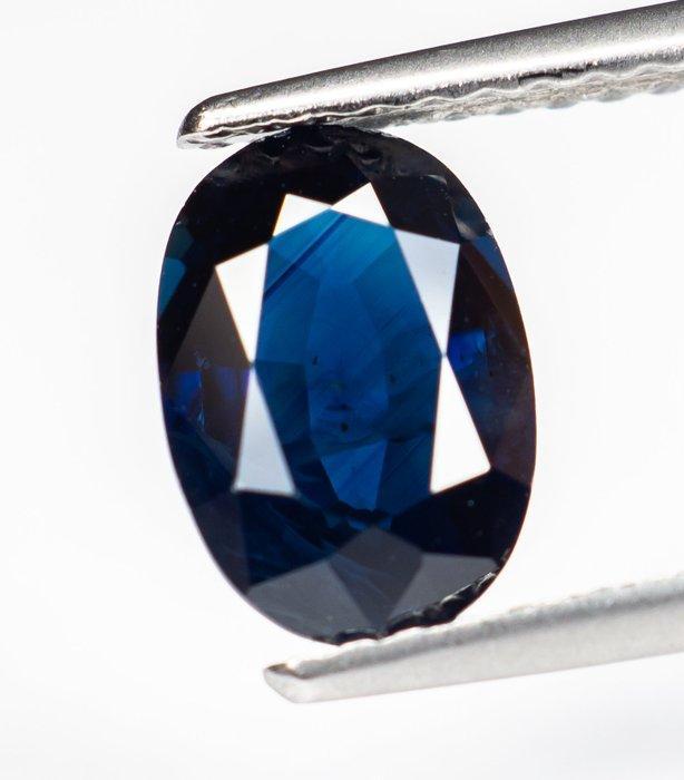Zonder minimumprijs Saffier - 1.69 ct - Gem Report Antwerp, Bijoux, Sacs & Beauté, Pierres précieuses