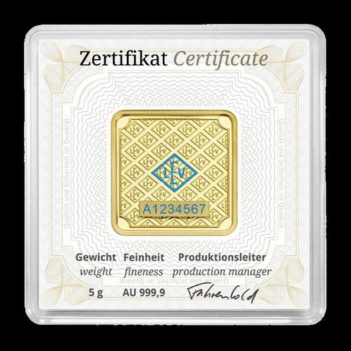 5 grammes - Or - Geiger, Postzegels en Munten, Edelmetalen en Baren