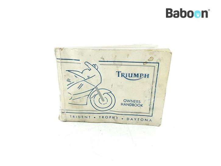 Instructie Boek Triumph Daytona 1000 1991-1992 English, Motoren, Onderdelen | Overige, Gebruikt, Verzenden