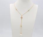Collier avec pendentif - 18 carats Or jaune, Or rose Perle -, Bijoux, Sacs & Beauté