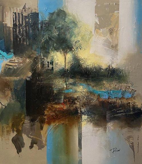 Massimo Riccò - Surreal landscape, Antiquités & Art, Art | Peinture | Moderne