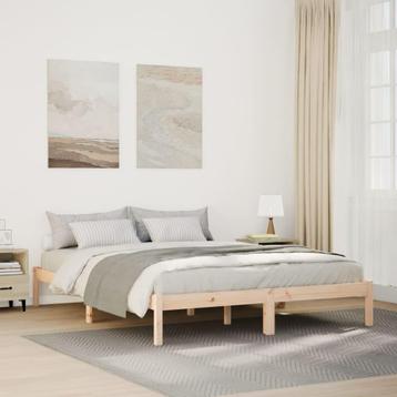 vidaXL Bedframe extra lang zonder matras massief grenenhout, Huis en Inrichting, Slaapkamer | Bedden, Verzenden, Nieuw