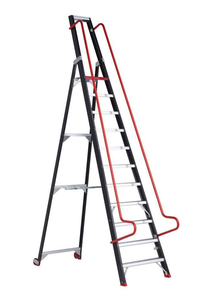 Altrex enkele magazijntrap Taurus 11 treden, Doe-het-zelf en Bouw, Ladders en Trappen, Trap, Nieuw, 4 meter of meer, Ophalen of Verzenden