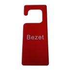 Bezet Hanger - Rood Bord - Niet storen Deurhanger Bordje, Verzenden