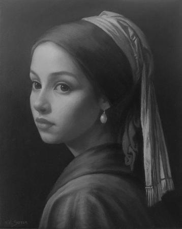 Vittorio Emanuele Serra (1950) - Omaggio a Vermeer